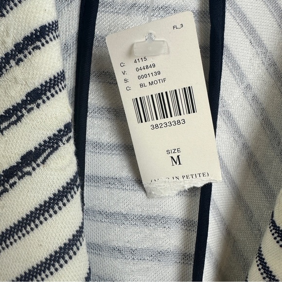 NWT Anthropologie Elevenses Bellport Jacket size Medium open front blue combo - Picture 5 of 13